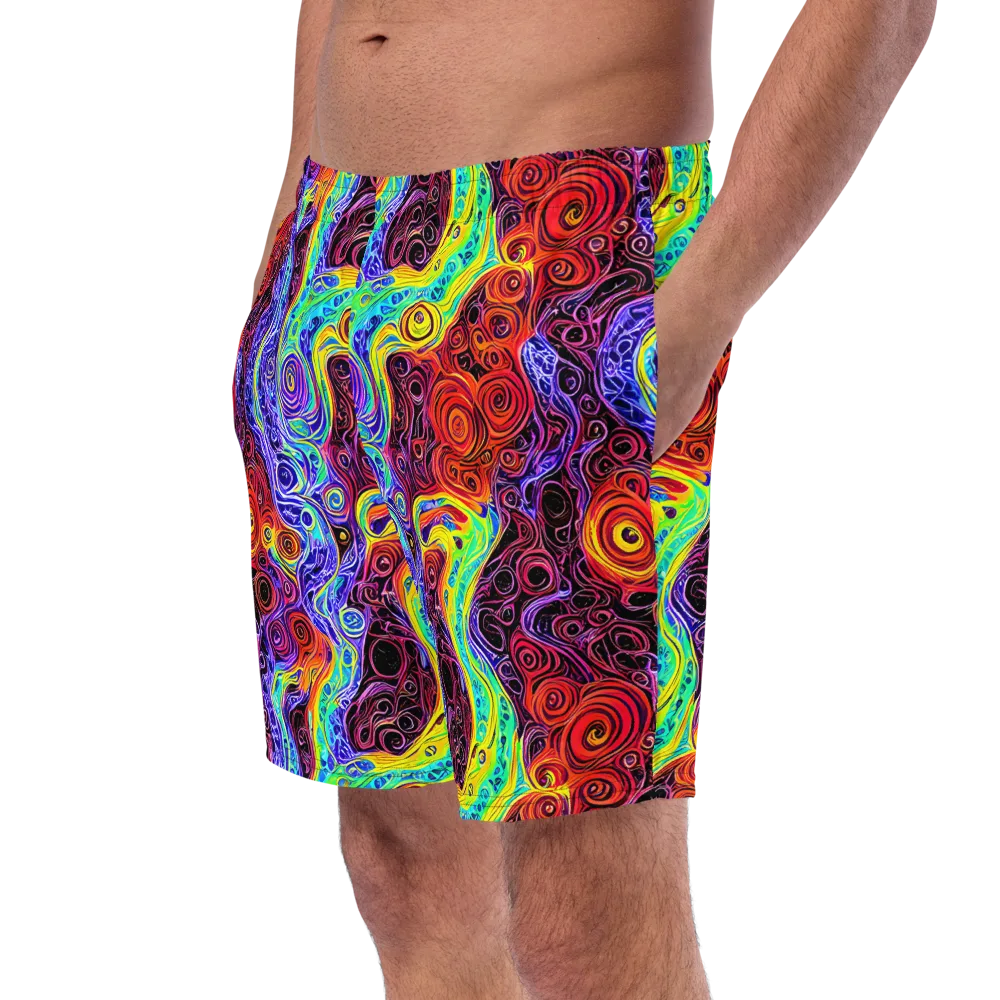 The Color Maelstrom on Swim Trunks — Left Front