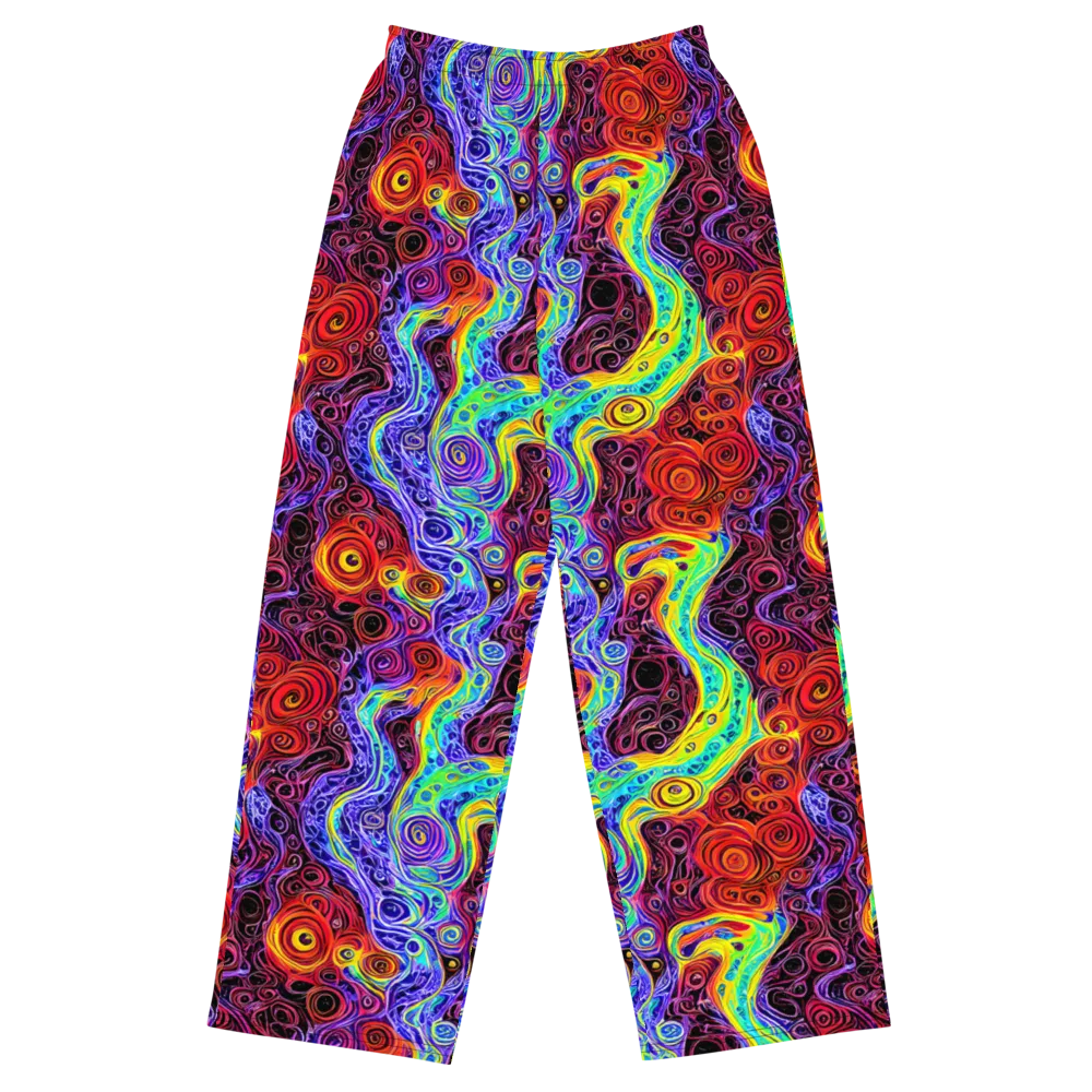 The Color Maelstrom on Wide-Leg Pants — Front