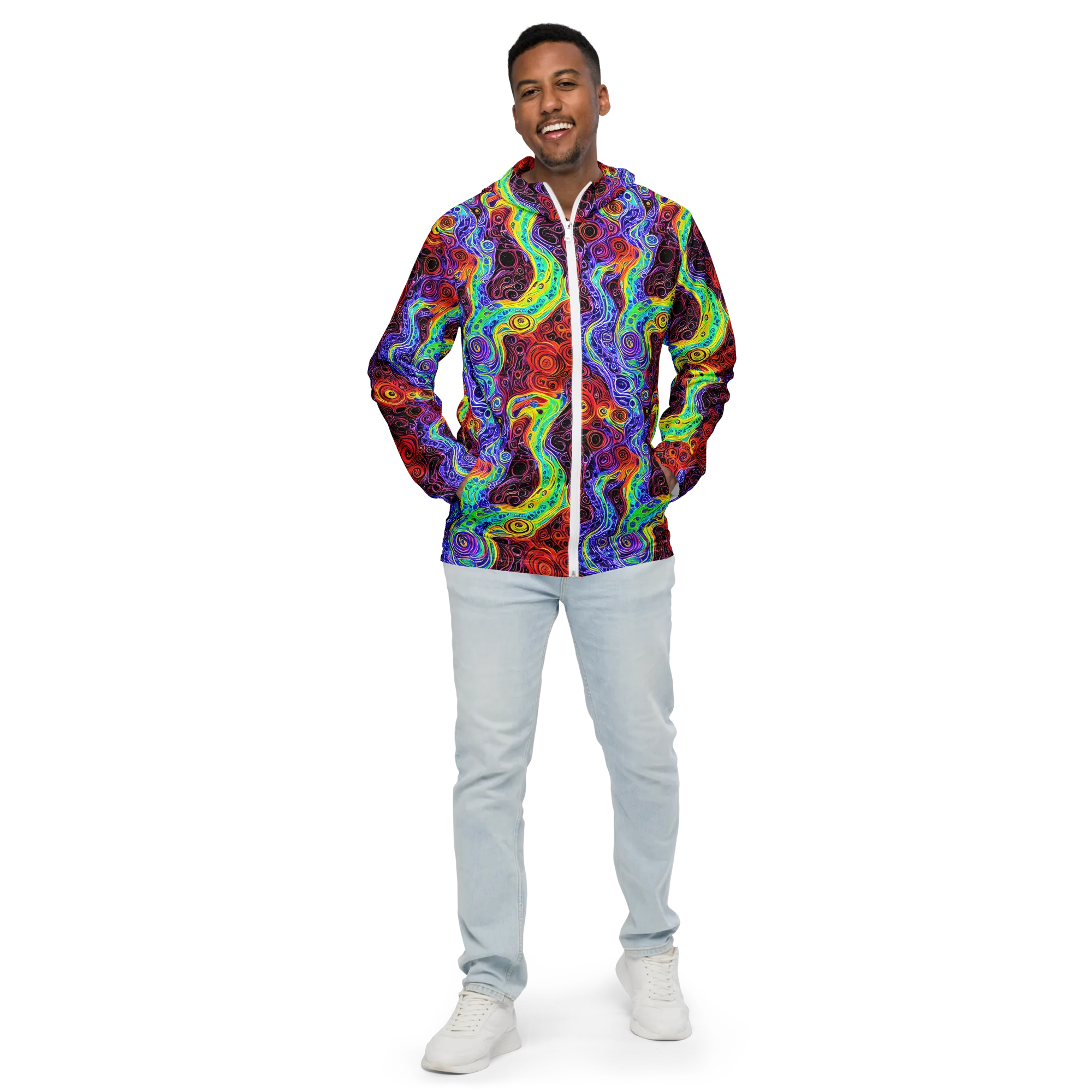 The Color Maelstrom on Men's Windbreaker — Front