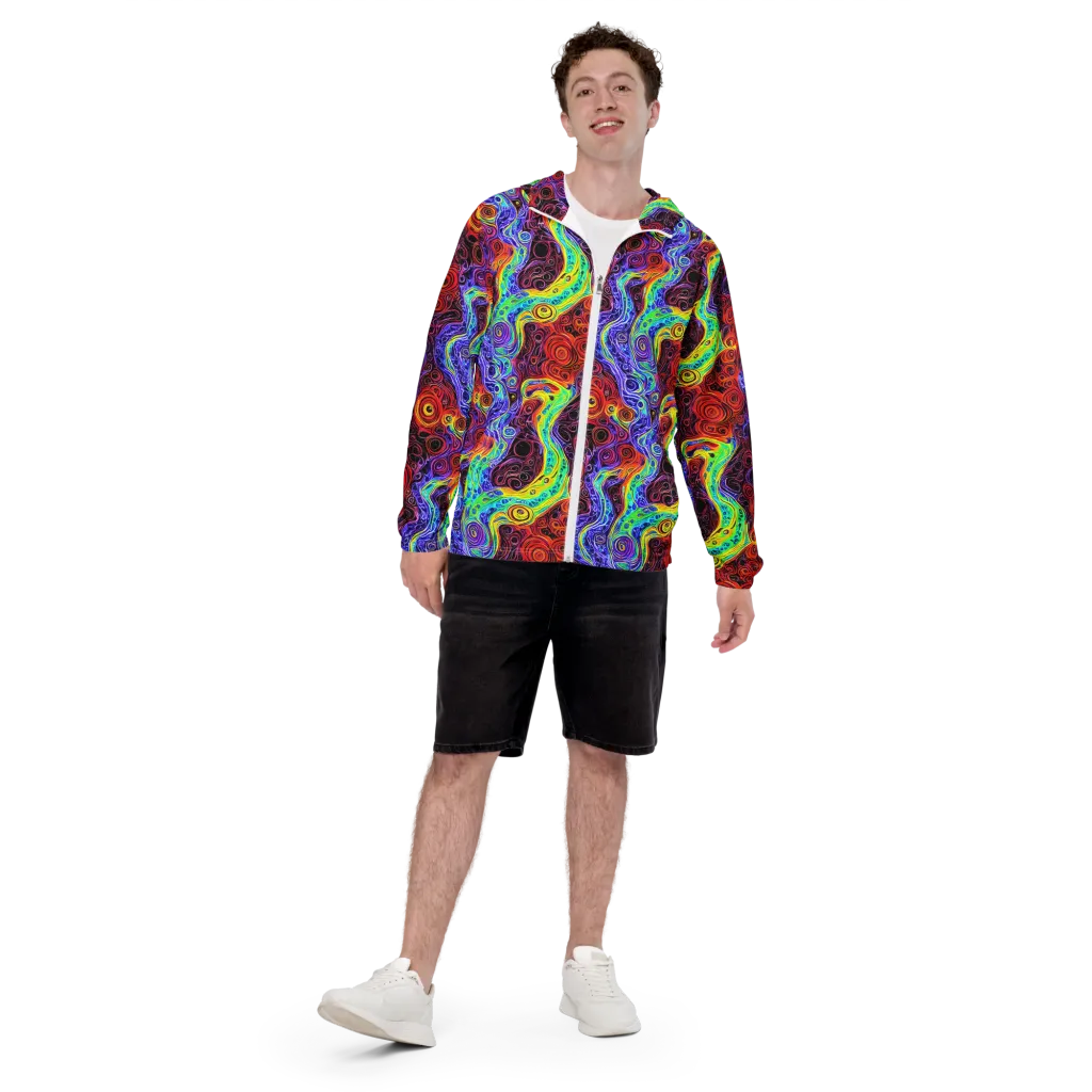 The Color Maelstrom on Men's Windbreaker — Front