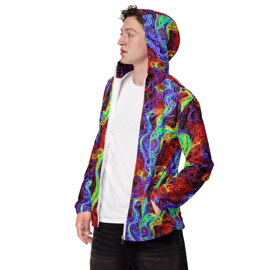 The Color Maelstrom on Men's Windbreaker — Left Front