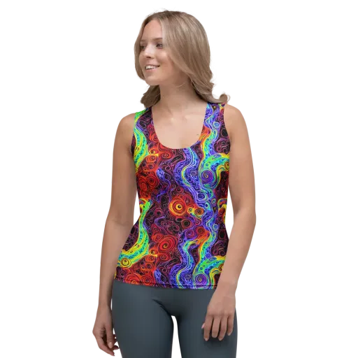 The Color Maelstrom on a Women's Tank Top