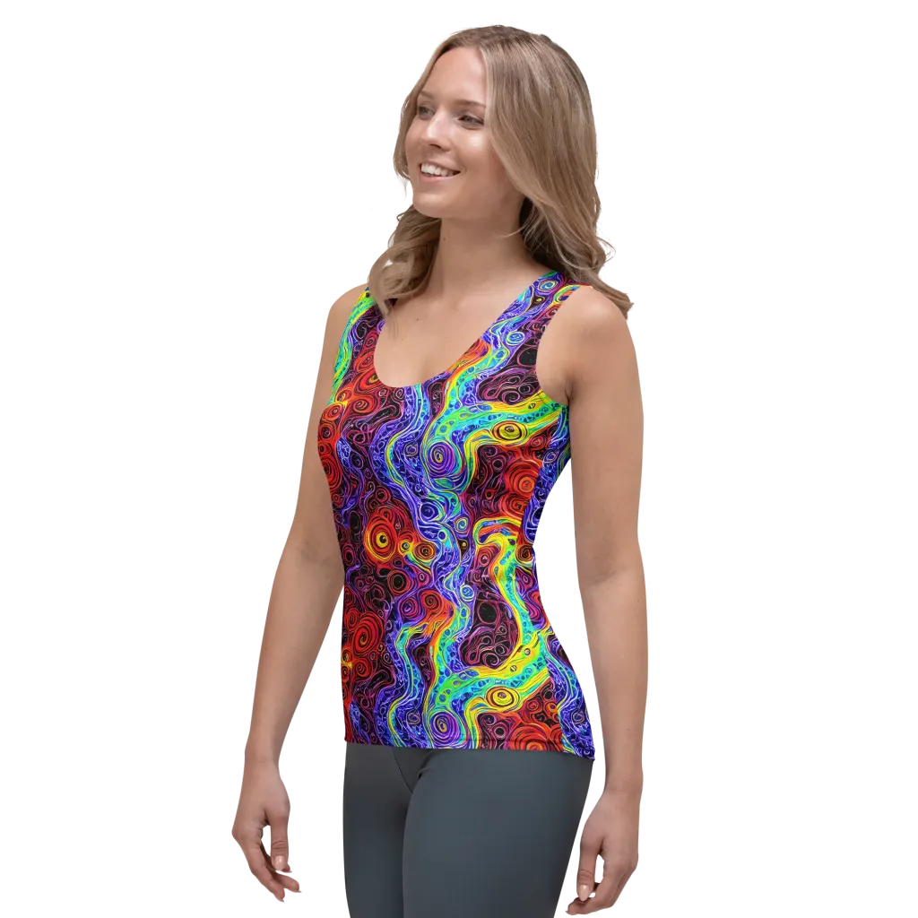 The Color Maelstrom on Women's Tank Top — Left Front