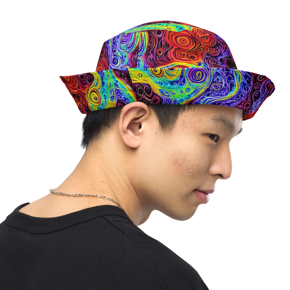 The Color Maelstrom on Reversible Bucket Hat — Right Outside