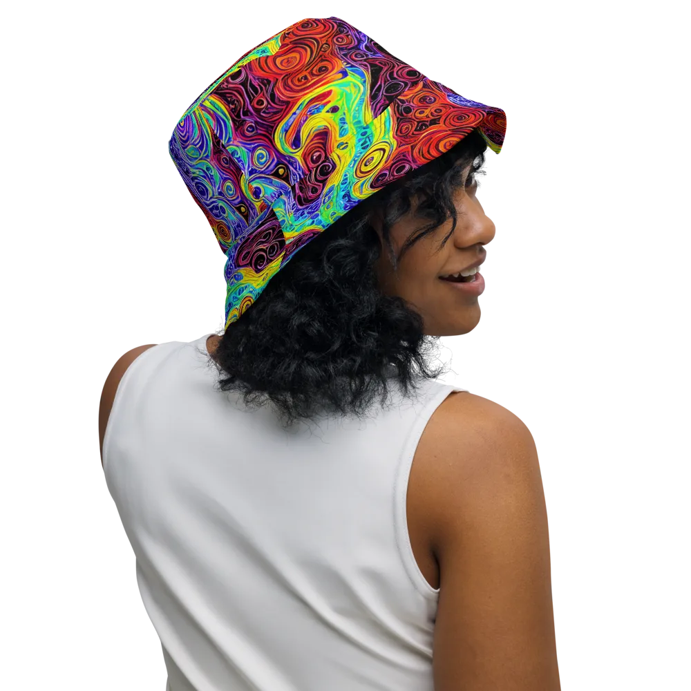The Color Maelstrom on Reversible Bucket Hat — Right Outside