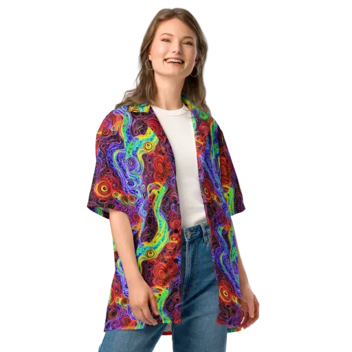 The Color Maelstrom on a Button Shirt