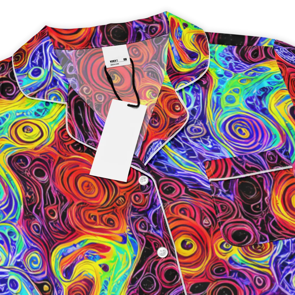 The Color Maelstrom on Women's Short Sleeve Pajama Top — Product details