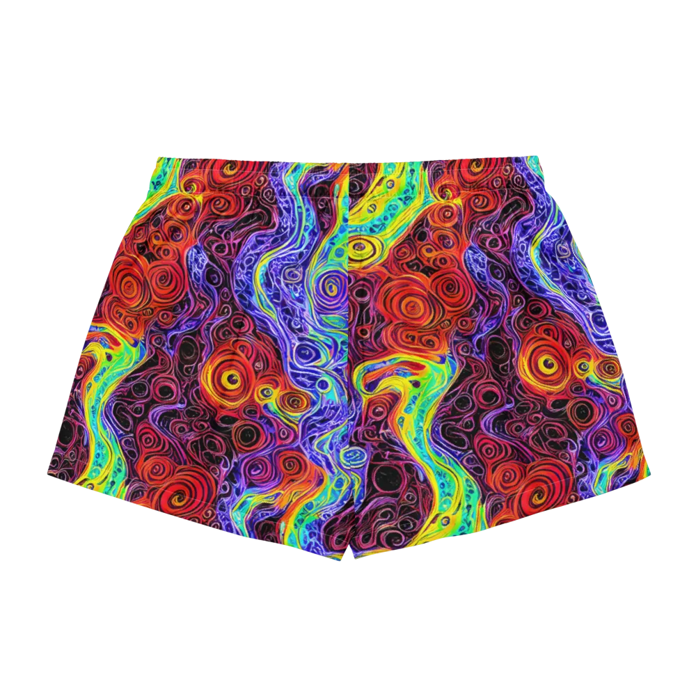 The Color Maelstrom on Women's Pajama Shorts — Back