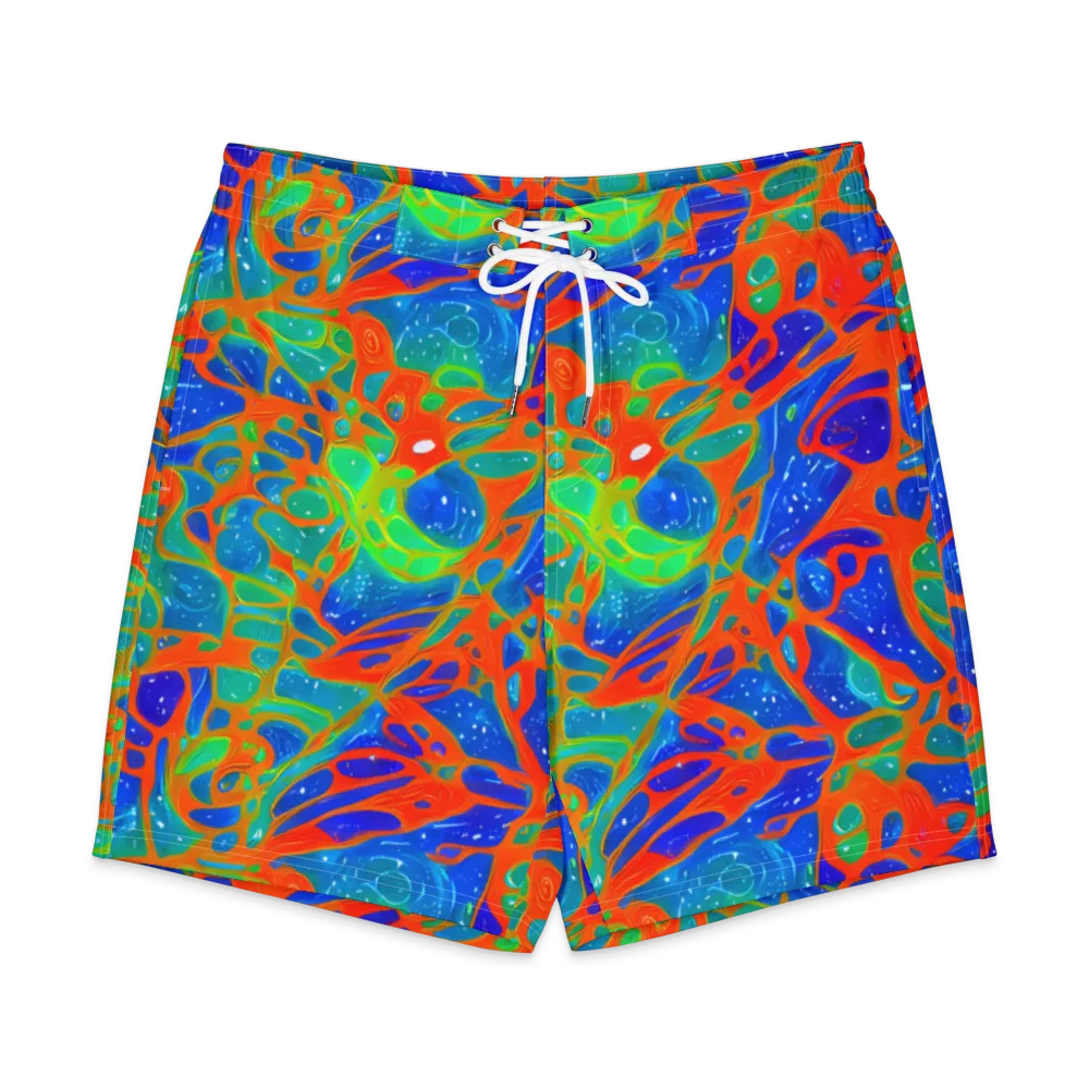 Radiant Cells on Men's Board Shorts — Front