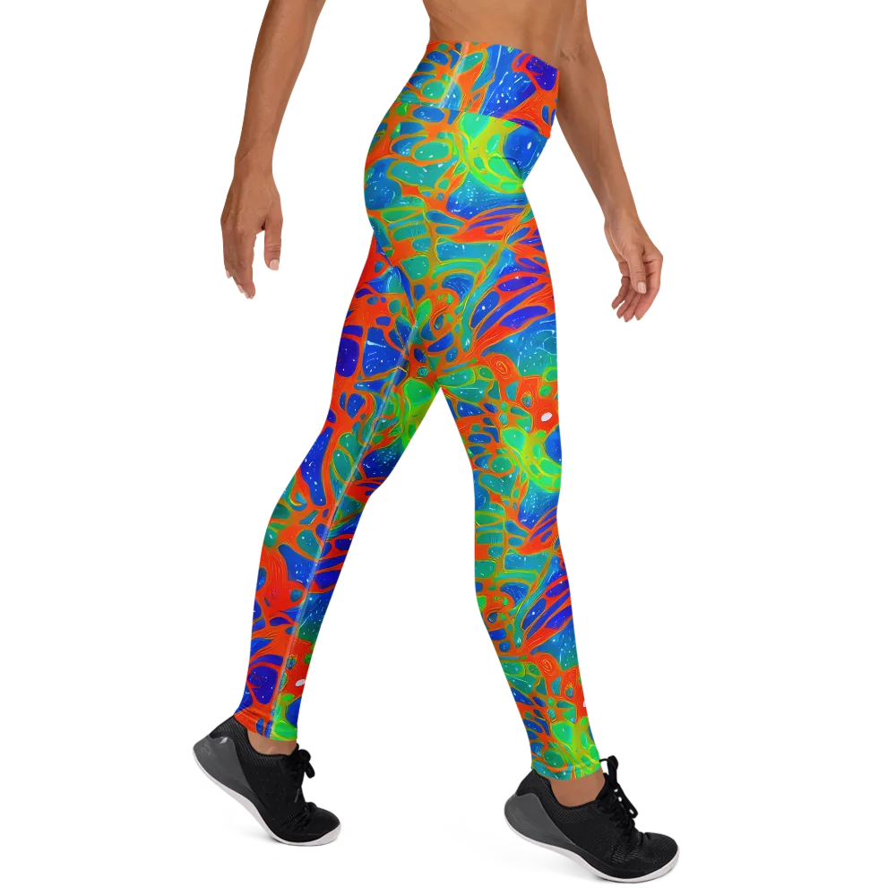 Radiant Cells on Yoga Leggings — Right