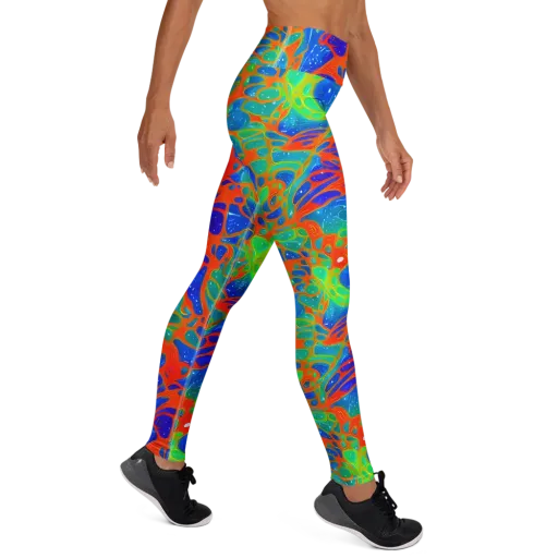 Radiant Cells on a Yoga Leggings