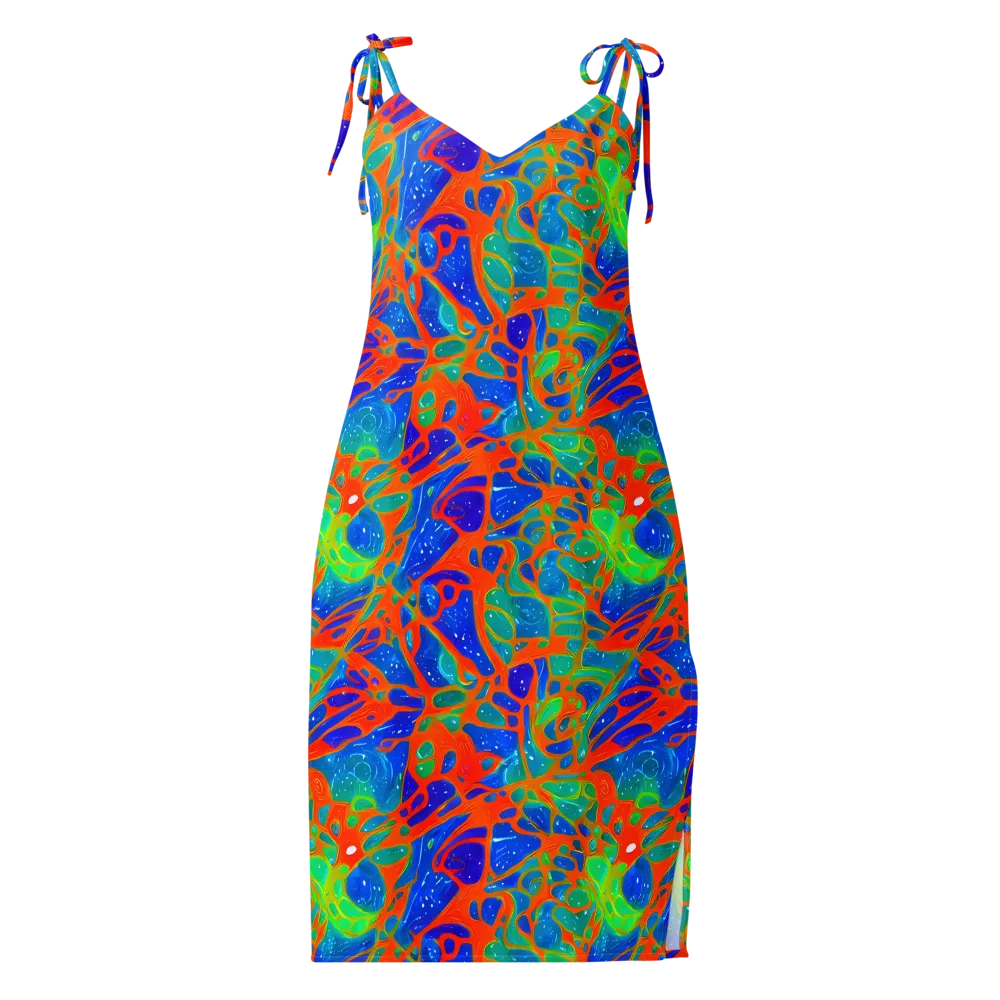 Radiant Cells on Slip Dress — Front