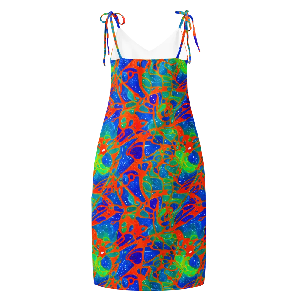 Radiant Cells on Slip Dress — Back