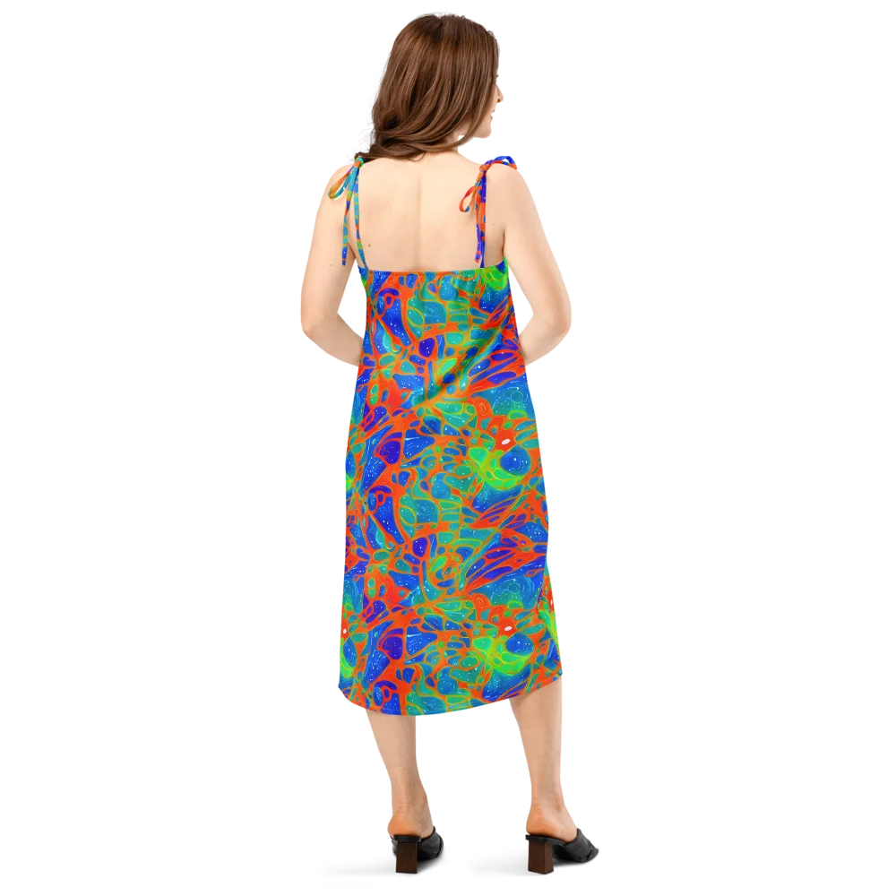 Radiant Cells on Slip Dress — Back