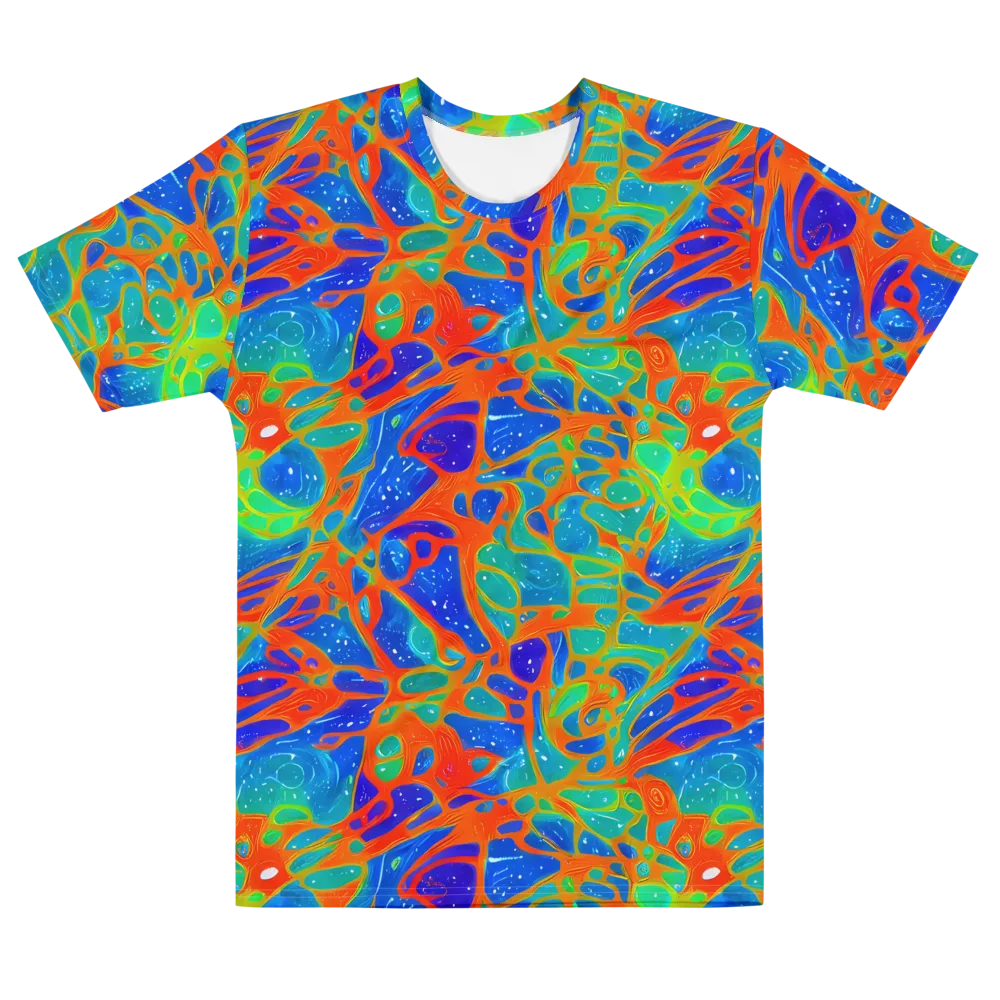 Radiant Cells on Men's Cotton Crew Neck T-Shirt — Front
