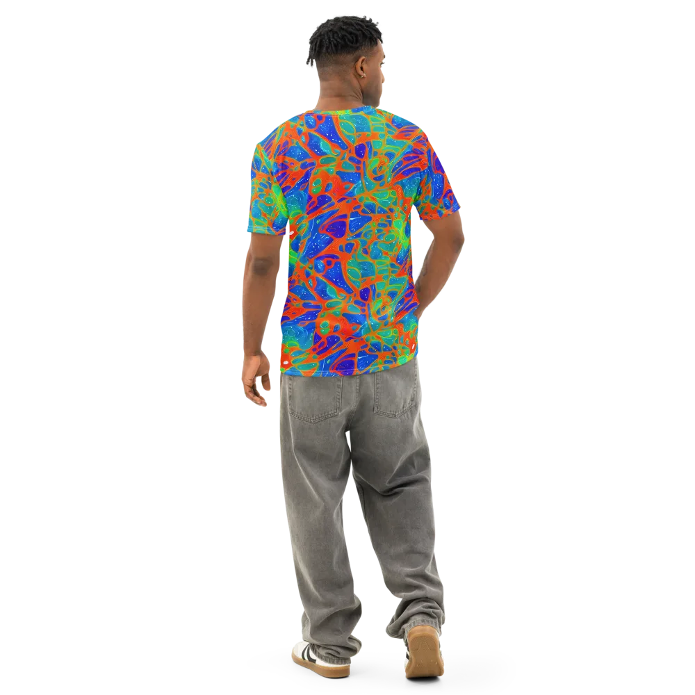 Radiant Cells on Men's Cotton Crew Neck T-Shirt — Back