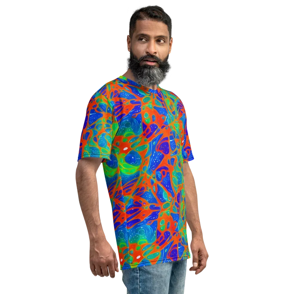 Radiant Cells on Men's Crew Neck T-Shirt — Right