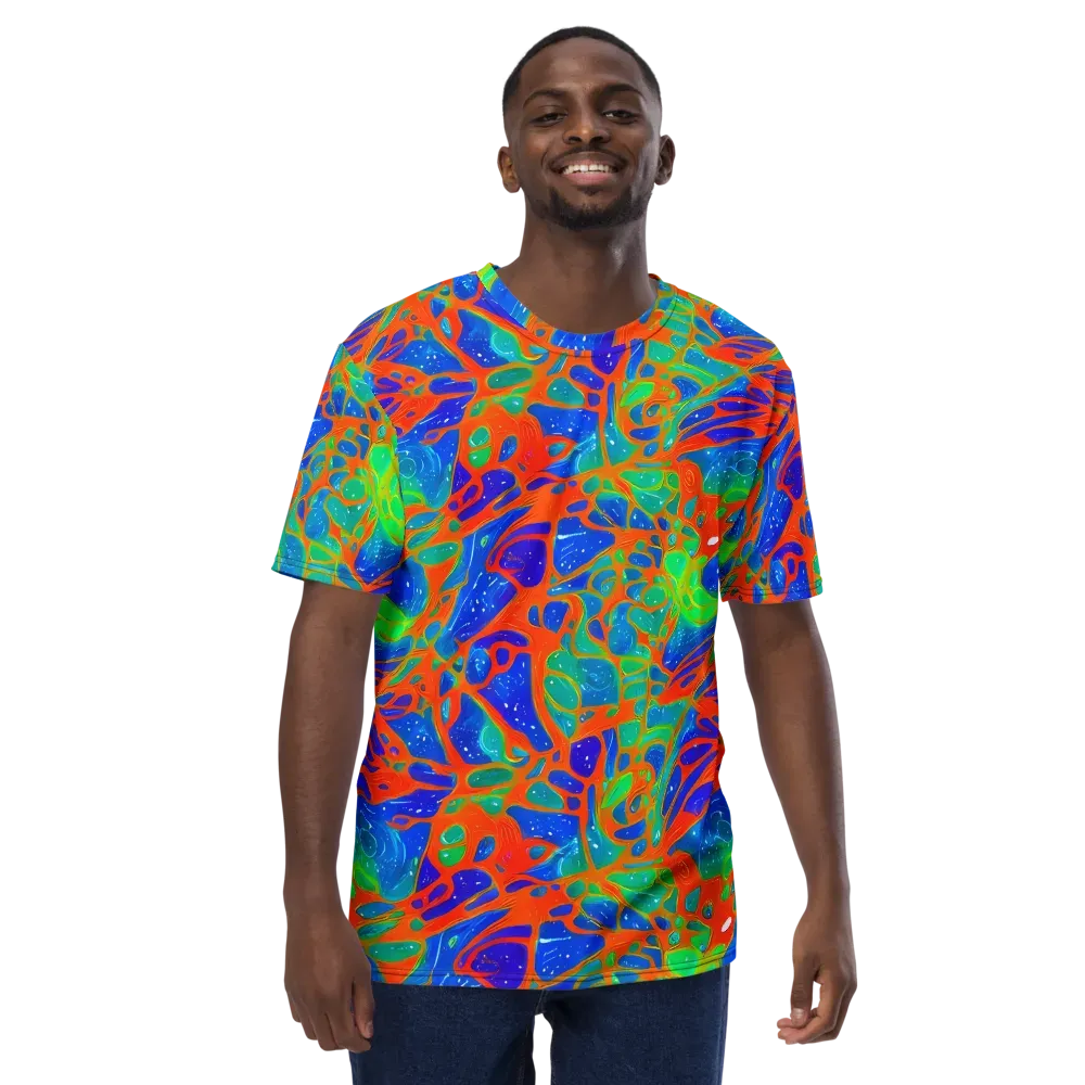 Radiant Cells on Men's Crew Neck T-Shirt — Front