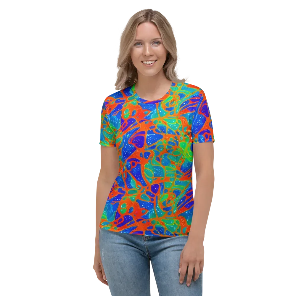 Radiant Cells on Women's Crew Neck T-Shirt — Front