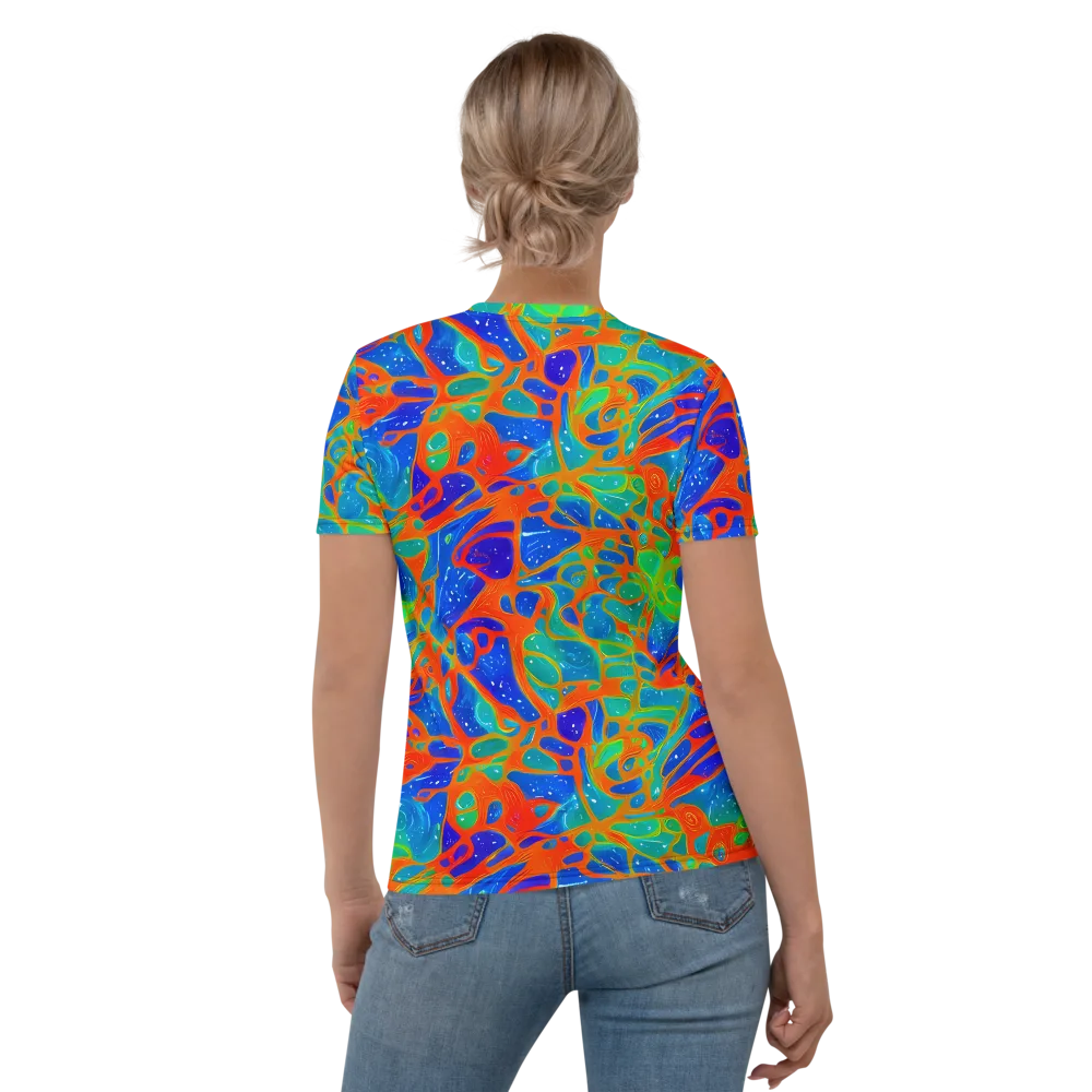 Radiant Cells on Women's Crew Neck T-Shirt — Back