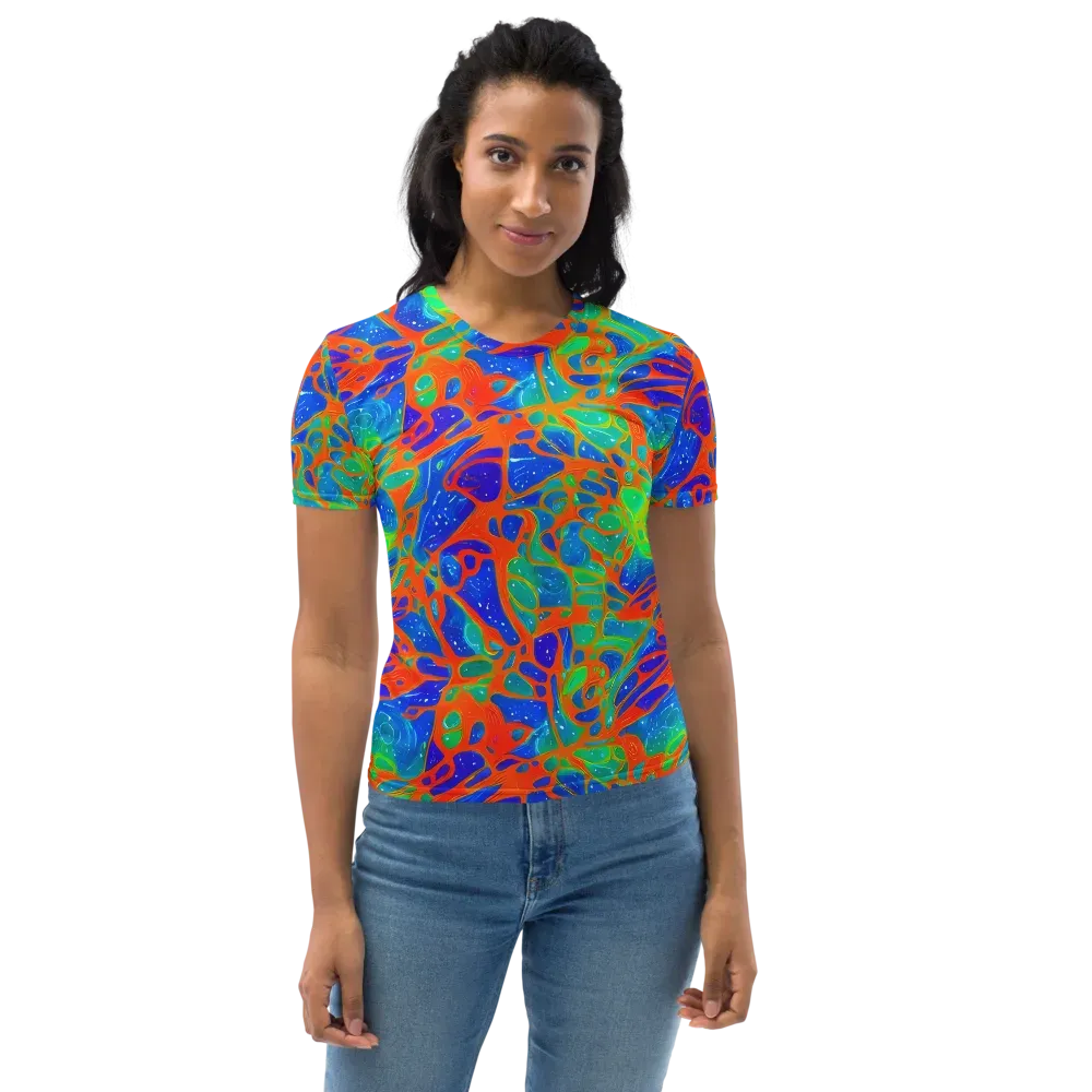 Radiant Cells on Women's Crew Neck T-Shirt — Front