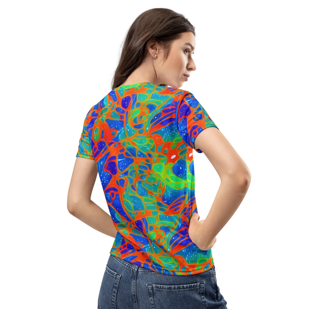 Radiant Cells on Women's Crew Neck T-Shirt — Back