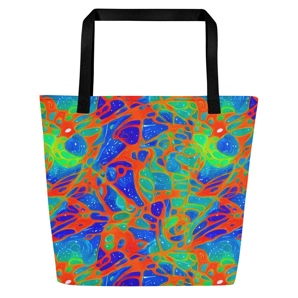 Radiant Cells on Large Tote Bag W/ Pocket — Front