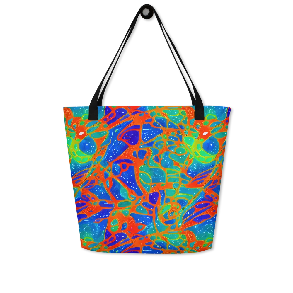Radiant Cells on Large Tote Bag W/ Pocket — Front