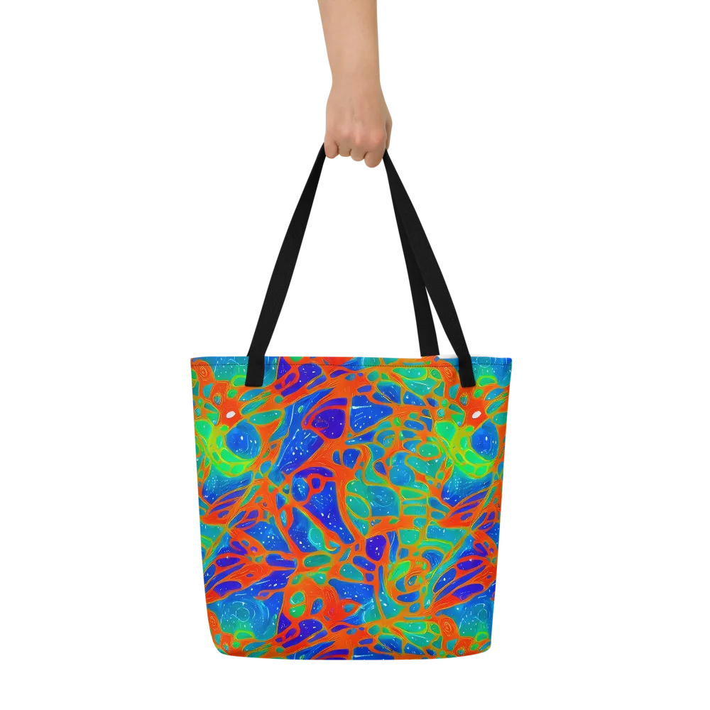 Radiant Cells on Large Tote Bag W/ Pocket — Front