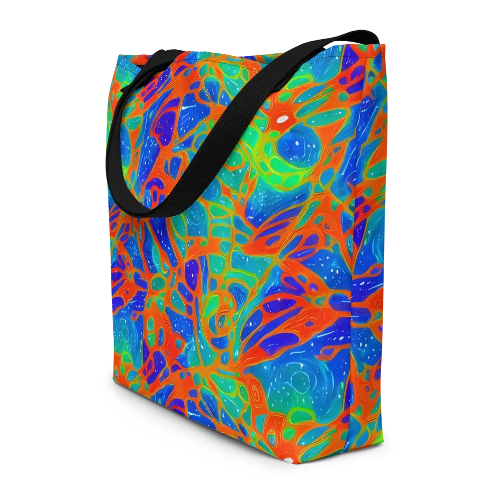 Radiant Cells on Large Tote Bag W/ Pocket — Front