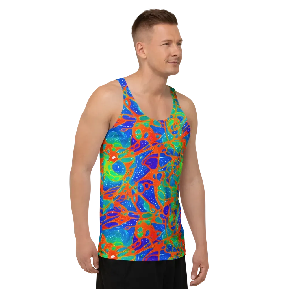 Radiant Cells on Men's Tank Top — Right Front