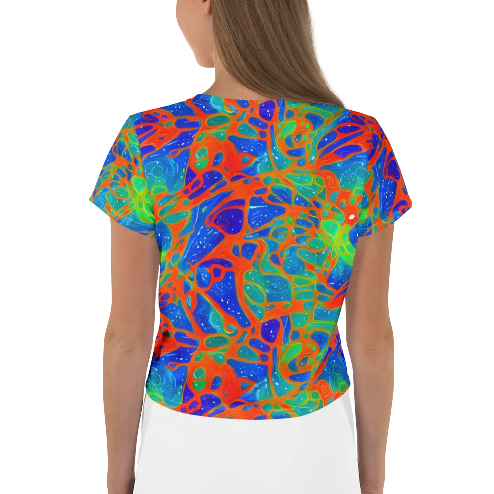 Radiant Cells on Crop Tee — Back