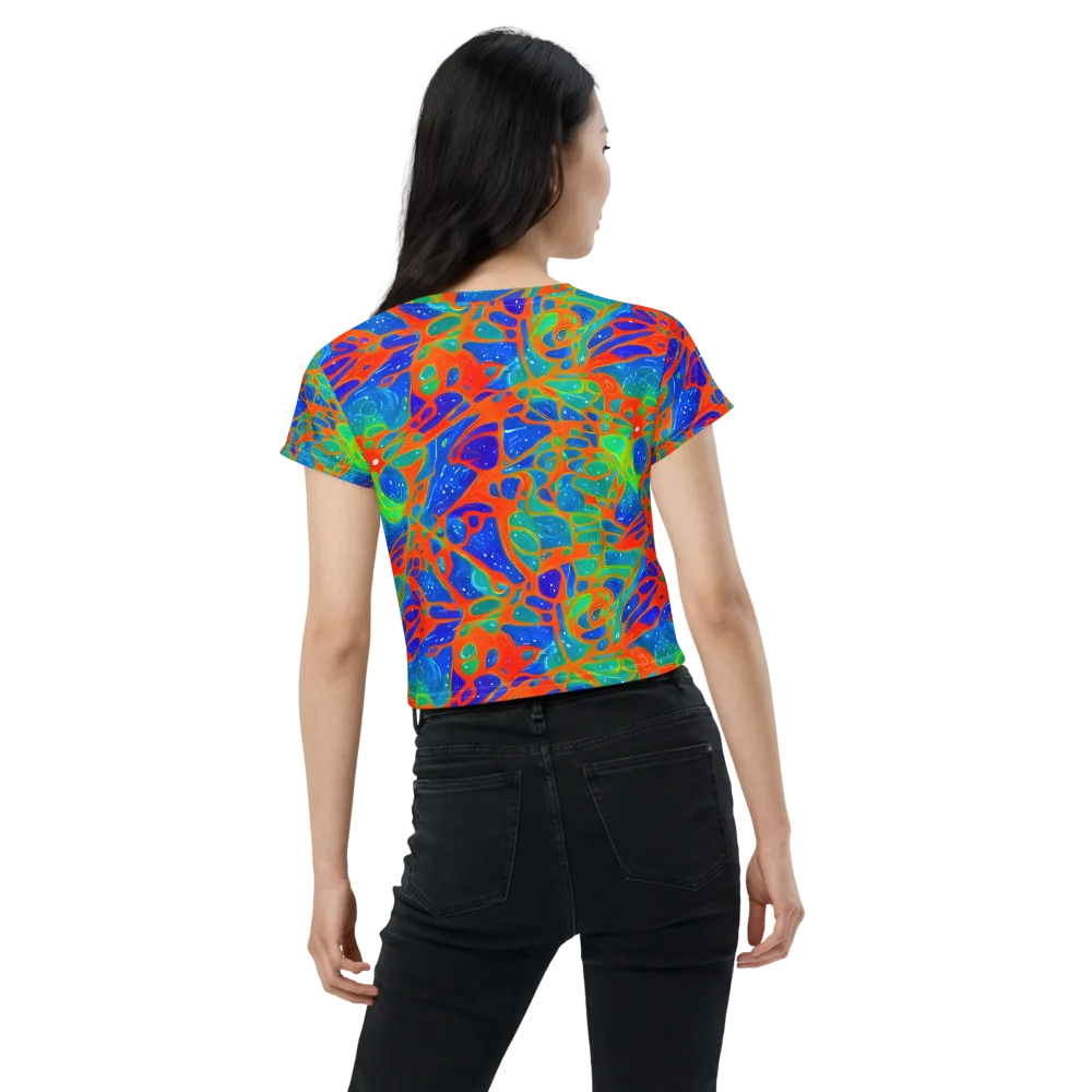 Radiant Cells on Crop Tee — Back
