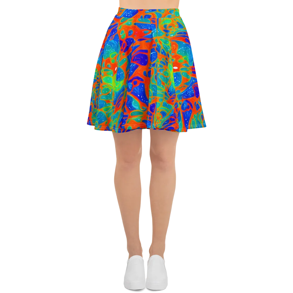 Radiant Cells on Skater Skirt — Front