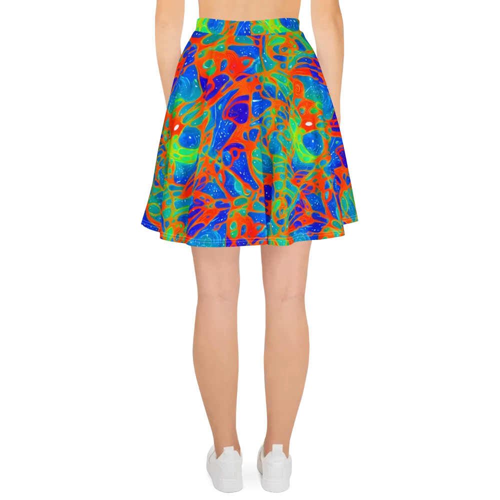 Radiant Cells on Skater Skirt — Back