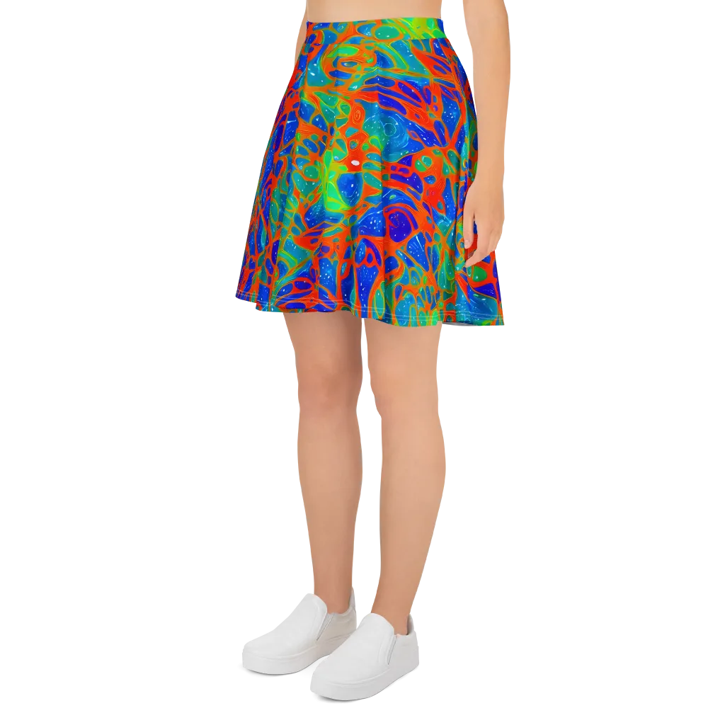 Radiant Cells on Skater Skirt — Left