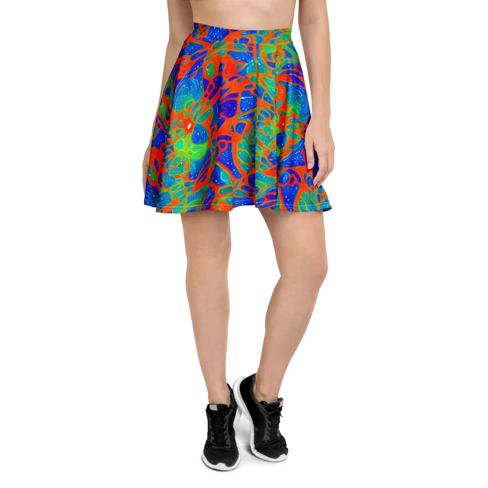 Radiant Cells on Skater Skirt — Front