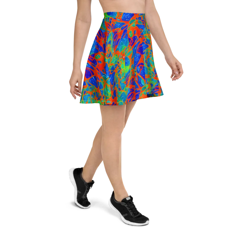 Radiant Cells on Skater Skirt — Right