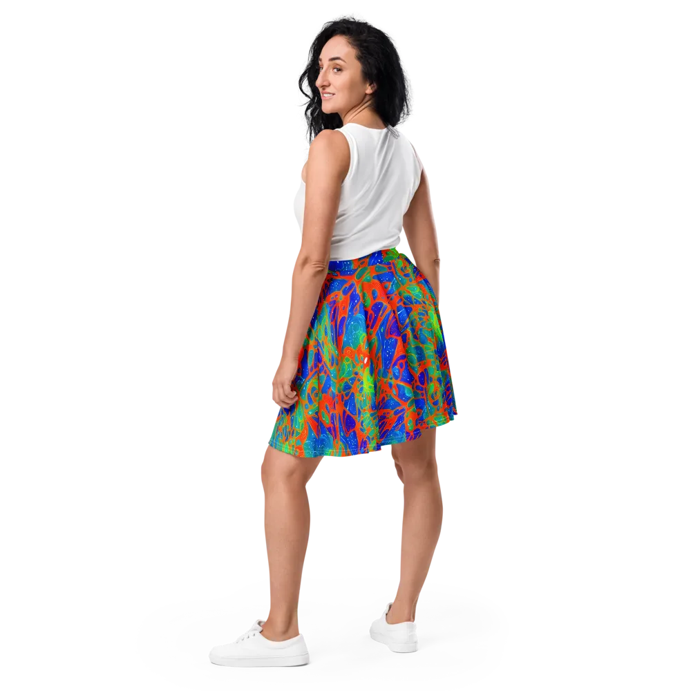 Radiant Cells on Skater Skirt — Back