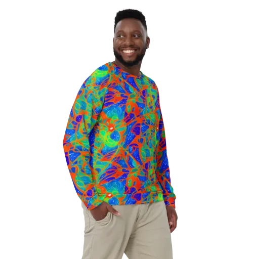 Radiant Cells on a Sweatshirt