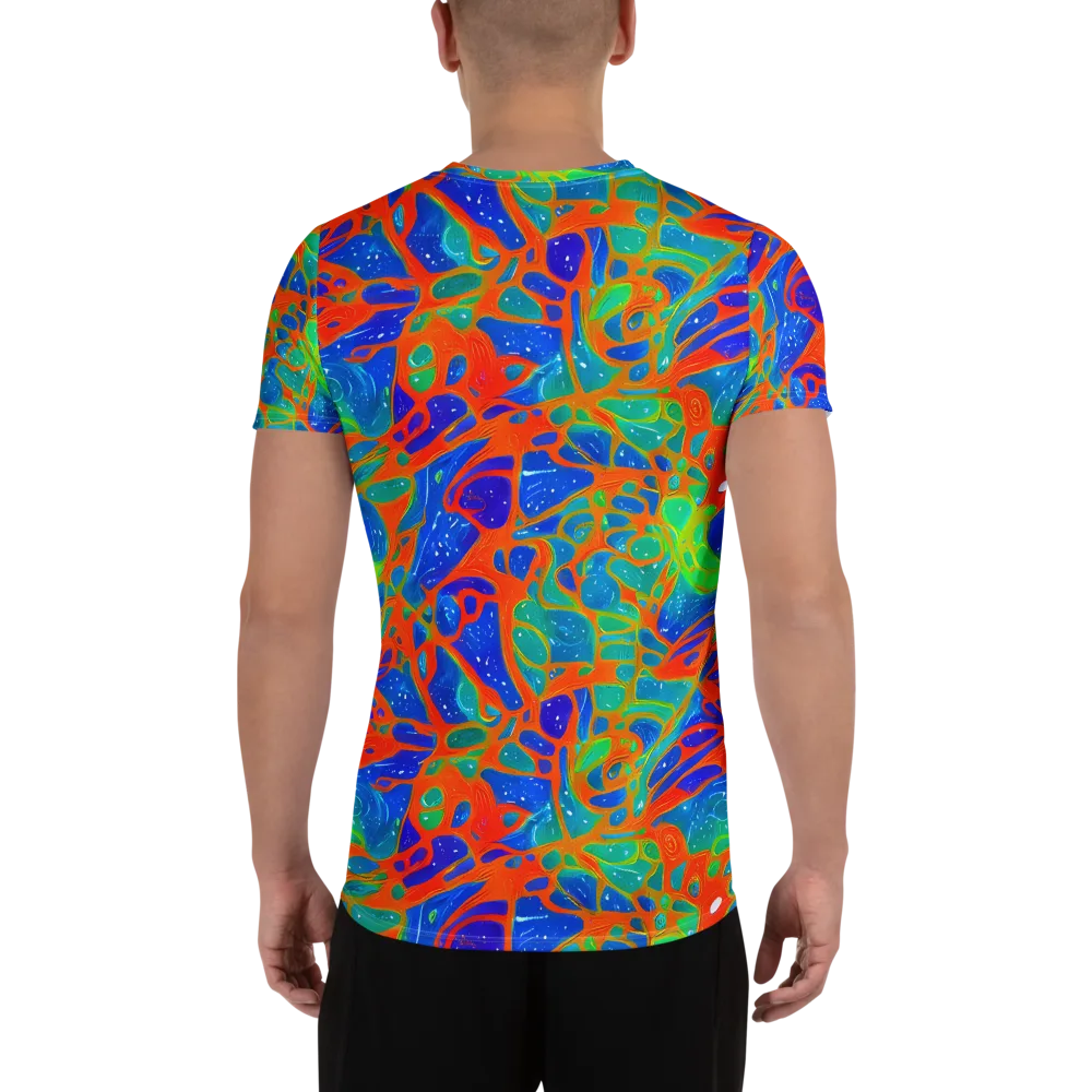 Radiant Cells on Men's Athletic T-Shirt — Back