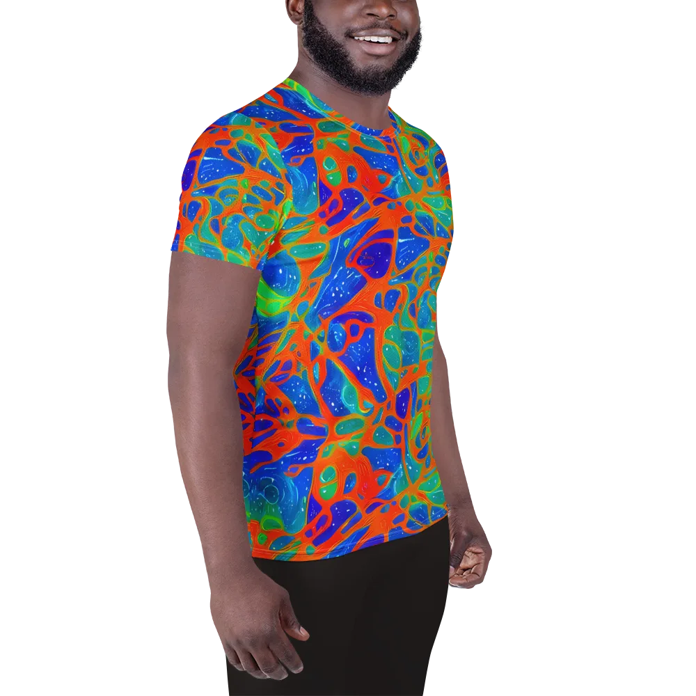 Radiant Cells on Men's Athletic T-Shirt — Right