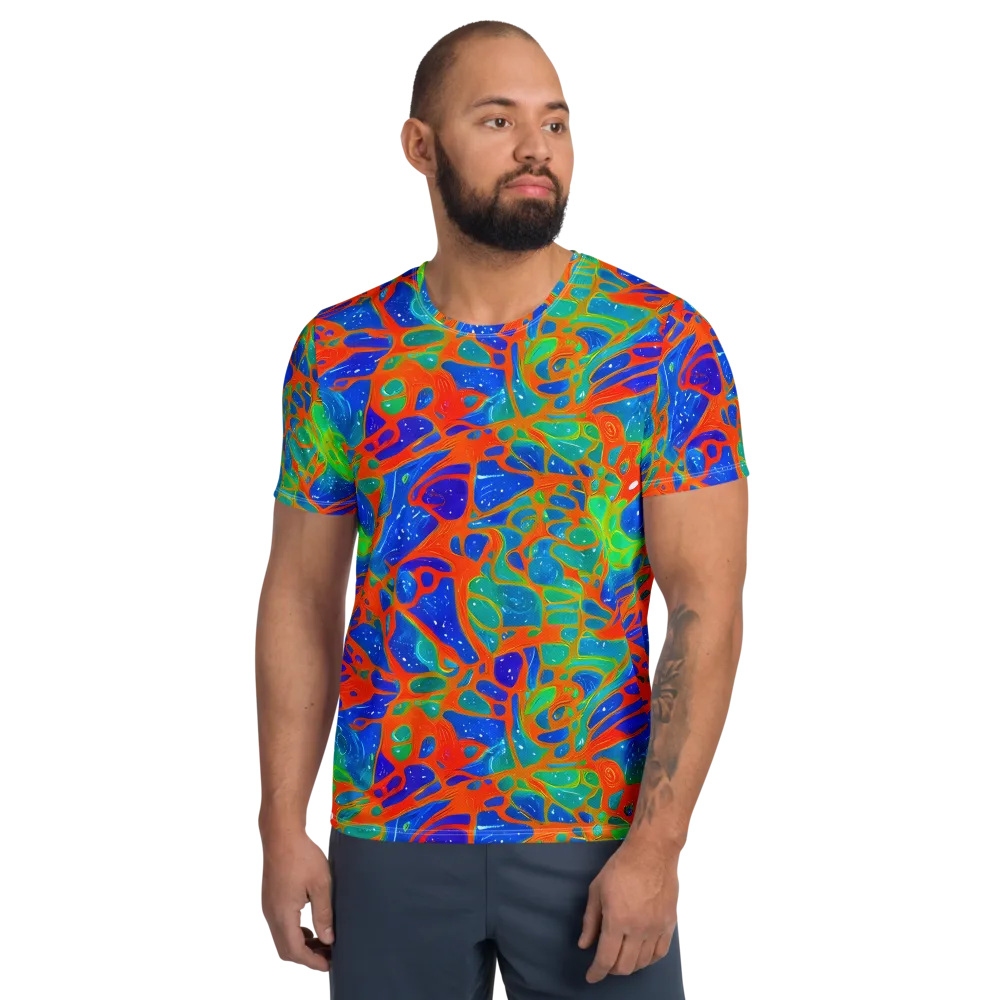 Radiant Cells on Men's Athletic T-Shirt — Front