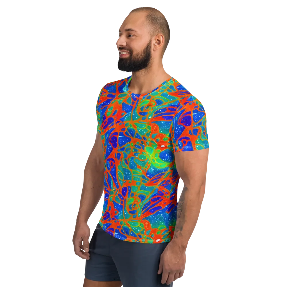 Radiant Cells on Men's Athletic T-Shirt — Left