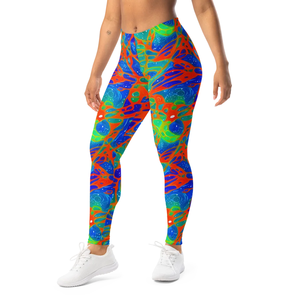 Radiant Cells on Leggings — Left Front