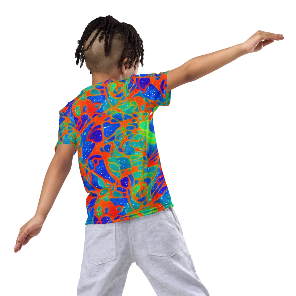 Radiant Cells on Kids Crew Neck T-Shirt — Back
