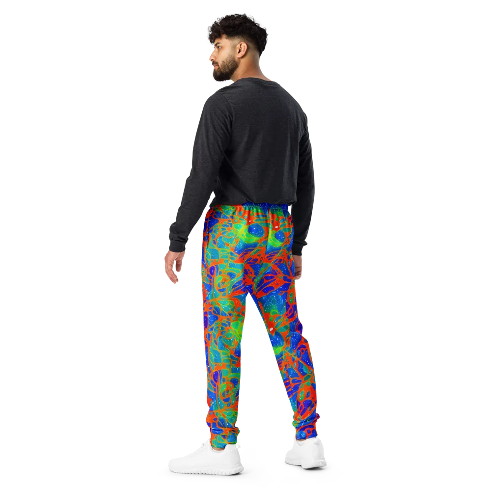 Radiant Cells on Men's Joggers — Back