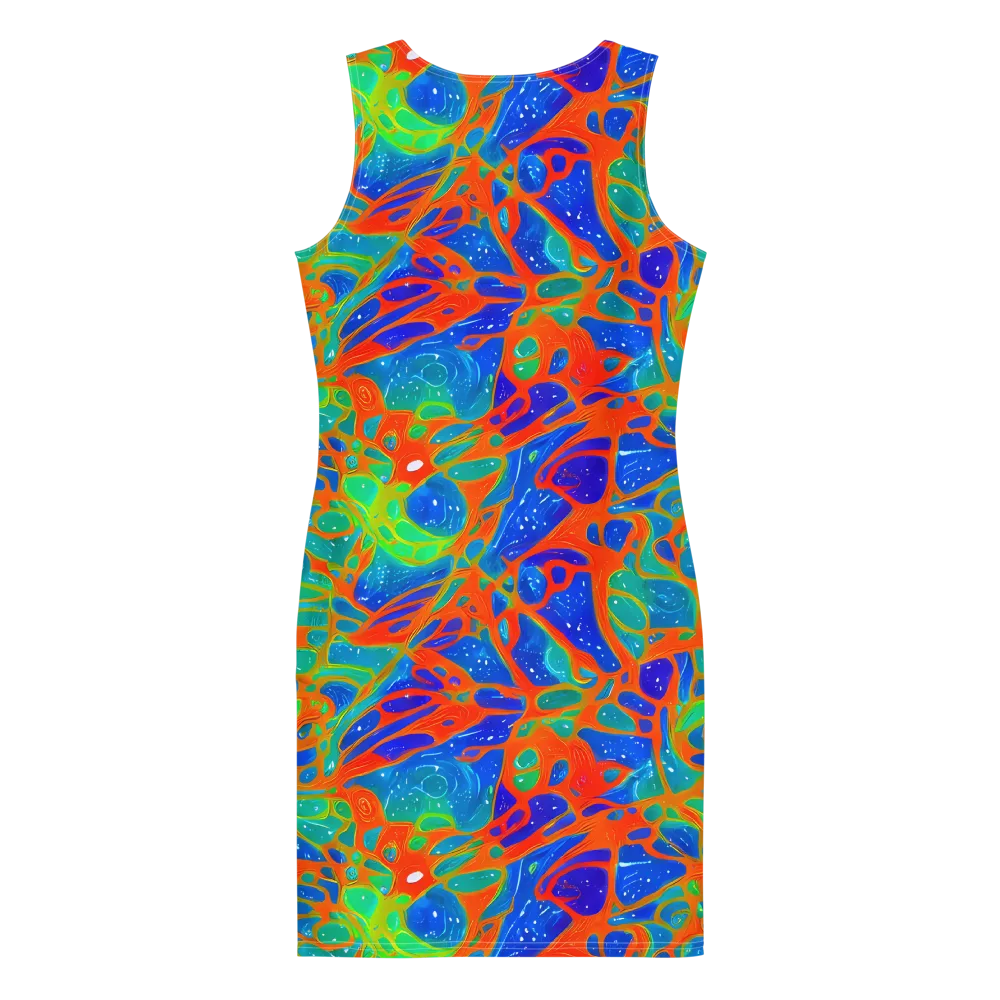 Radiant Cells on Bodycon Dress — Back