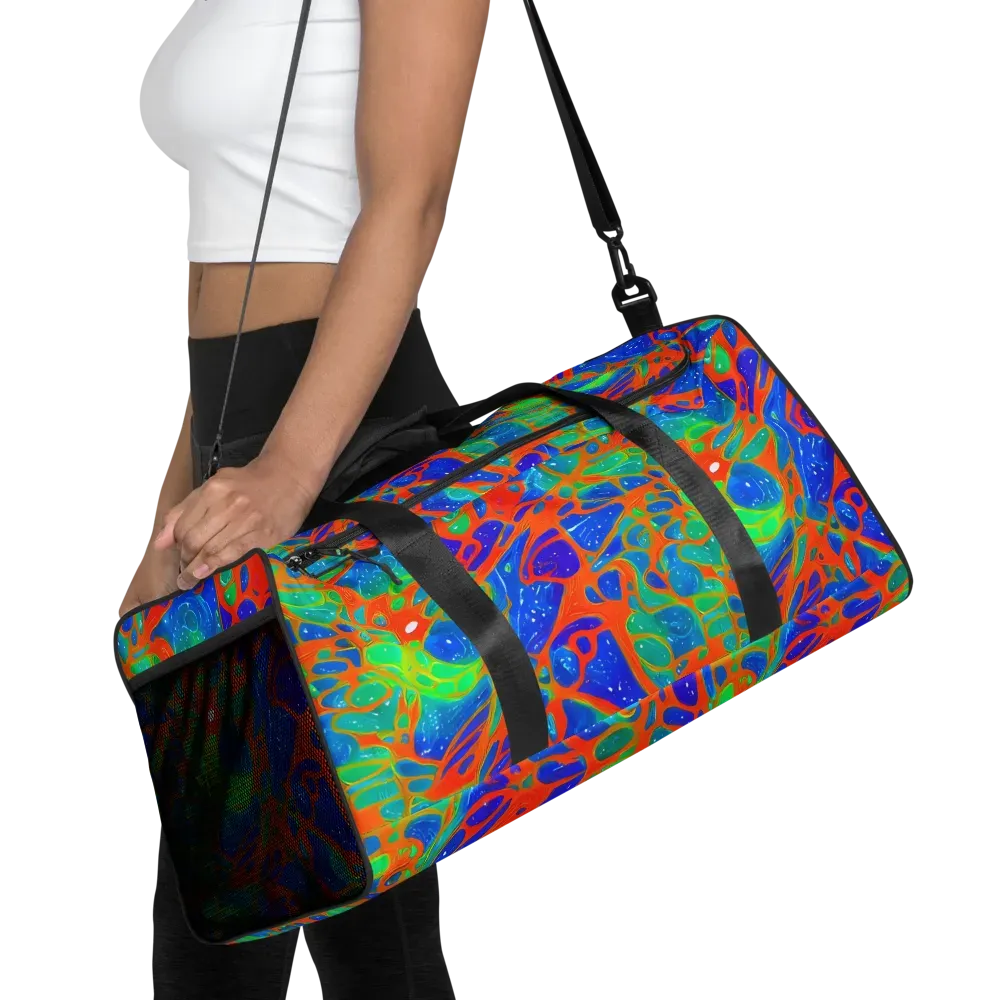 Radiant Cells on Duffle Bag — Front