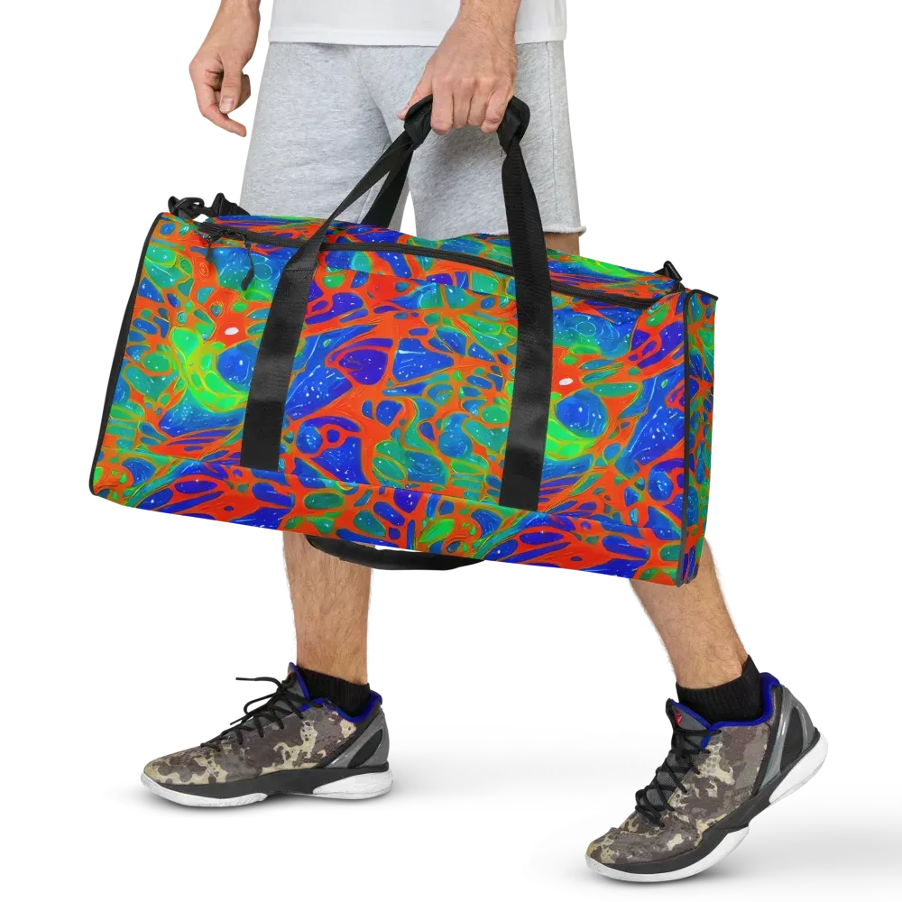 Radiant Cells on Duffle Bag — Front